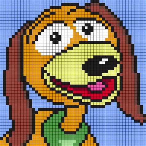 Pixel Art Slinky Dog